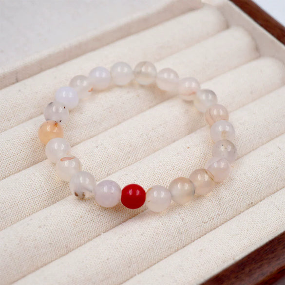 Wholesale Agate Elastic Rope Crystal Bracelet Retro Geometric Handmade Women's