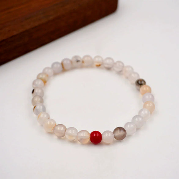 Wholesale Agate Elastic Rope Crystal Bracelet Retro Geometric Handmade Women's