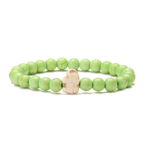 Wholesale Agate Handmade Animal Zodiac Beaded Stretch Bracelet