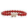 Wholesale Agate Handmade Animal Zodiac Beaded Stretch Bracelet