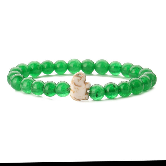 Wholesale Agate Handmade Animal Zodiac Beaded Stretch Bracelet