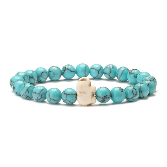 Wholesale Agate Handmade Animal Zodiac Beaded Stretch Bracelet