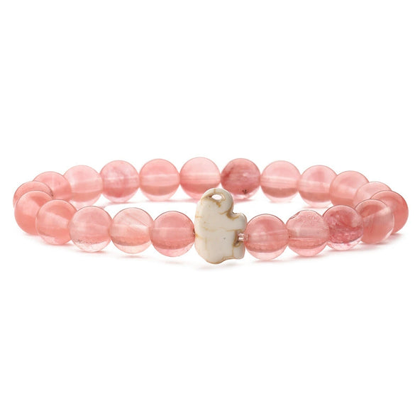 Wholesale Agate Handmade Animal Zodiac Beaded Stretch Bracelet