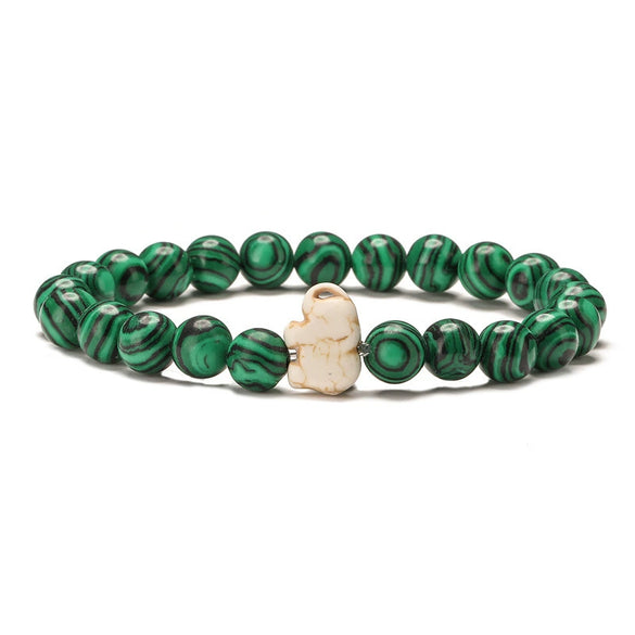 Wholesale Agate Handmade Animal Zodiac Beaded Stretch Bracelet