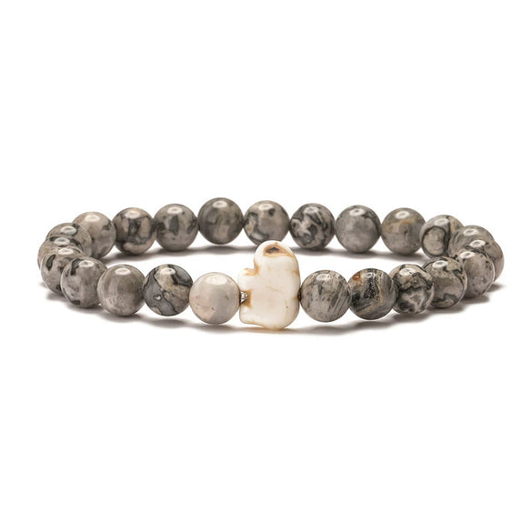Wholesale Agate Handmade Animal Zodiac Beaded Stretch Bracelet