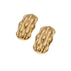 Wholesale All Match Retro Temperament Cold Style Women's Stainless Steel Geometric Earrings With Electroplating