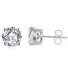 Wholesale Allmatch Geometric 925 Sterling Silver Electroplated Round Diamond Earrings