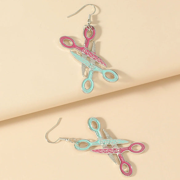 Wholesale Alloy Acrylic Fruit Leaves Pendant Women's Ear Jewelry With 14K Gold Ear Needle And Electroplating Design
