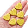 Wholesale Alloy Acrylic Geometric Round Love Tag Painting Handmade Earrings And Mobile Phone Chain Pendant Accessories