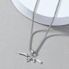 Wholesale Alloy Ak47 Gun Pendant Necklace Electroplated Unisex Fashion Jewelry