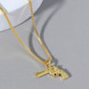 Wholesale Alloy Ak47 Gun Pendant Necklace Electroplated Unisex Fashion Jewelry