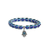Wholesale Alloy And Resin Devil Eye Necklace Pendant With 8Mm Round Beads And Evil Blue Eyes Handmade Leather Rope Bracelet Geometric Design
