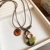 Wholesale Alloy And Resin Heart And Geometric Style Necklace Set With Diamonds For Women