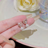 Wholesale Alloy And 925 Silver Women's Earrings Set With Pearls Sweet Style Heart Animals Zodiac Pattern