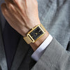 Wholesale Alloy And Stainless Steel Casual Business Fashion Men's Rectangular Dial Watch