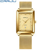 Wholesale Alloy And Stainless Steel Casual Business Fashion Men's Rectangular Dial Watch