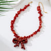 Wholesale Alloy And Zinc Alloy Electroplated Heart And Flower Pendant Necklace For Women With Sweet And Cool Style