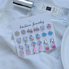 Wholesale Alloy Animal Geometric Dripping Oil Earrings Set