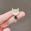 Wholesale Alloy Animal Kitten Brooch With Electroplating For Women