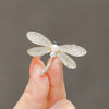 Wholesale Alloy Animal Pattern Electroplated Dragonfly Brooch For Women