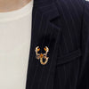 Wholesale Alloy Animal Scorpion Brooch With Electroplating And Diamond For Unisex And Men's Clothing Accessories