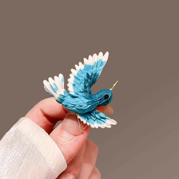 Wholesale Alloy Animal Shaped Electroplated Bird Brooch For Women Retro Creative Accessories