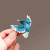 Wholesale Alloy Animal Shaped Electroplated Bird Brooch For Women Retro Creative Accessories