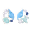 Wholesale Alloy Animal Zodiac Electroplated Women's Earrings In Ocean Summer Beach Style
