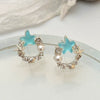 Wholesale Alloy Animal Zodiac Electroplated Women's Earrings In Ocean Summer Beach Style