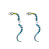 Wholesale Alloy Animal Zodiac Snake Electroplated Piercing Earrings For Women