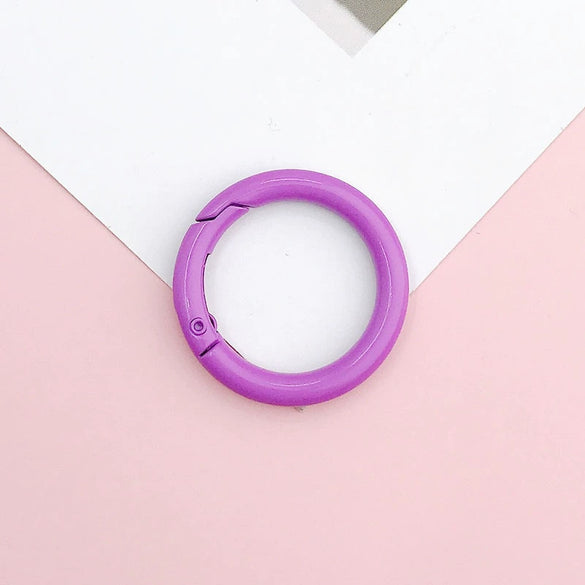 Wholesale Alloy Baking Paint Candycolored Spring Ring Jewelry Accessories