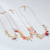 Wholesale Alloy Bamboo Chain Women's Fashion Geometric Star Multilayer Necklace With Electroplating Love Bird Charm