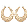 Wholesale Alloy Bamboo Geometric Pattern Electroplated Punk Hiphop Women's Earrings