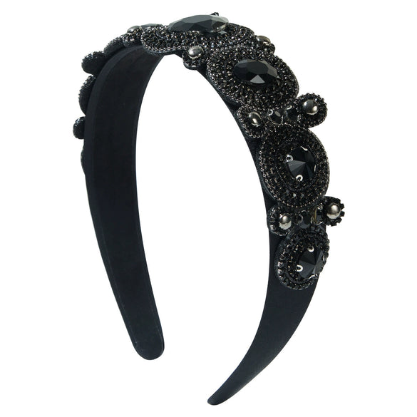 Wholesale Alloy Baroque Geometric Rhinestone Diamond Headband For Women Hair Accessories