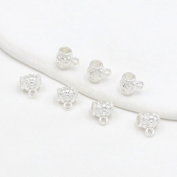 Wholesale Alloy Beaded Accessories For Bracelet Necklace Pendant Electroplated Versatile Minimalist Style