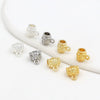 Wholesale Alloy Beaded Accessories For Bracelet Necklace Pendant Electroplated Versatile Minimalist Style