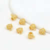 Wholesale Alloy Beaded Accessories For Bracelet Necklace Pendant Electroplated Versatile Minimalist Style