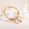 Wholesale Alloy Beaded Bracelet With Heart Pattern And Owl Pendant For Women