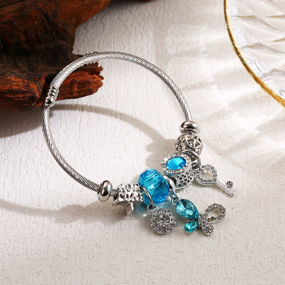 Wholesale Alloy Beaded Bracelet With Insect Pattern And Diamond Design Adjustable For Couples