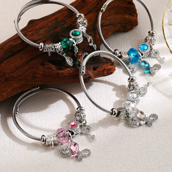 Wholesale Alloy Beaded Bracelet With Insect Pattern And Diamond Design Adjustable For Couples