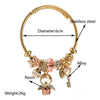 Wholesale Alloy Beaded Fashion Doll Star Shaped Diamond Styling Female Bracelet