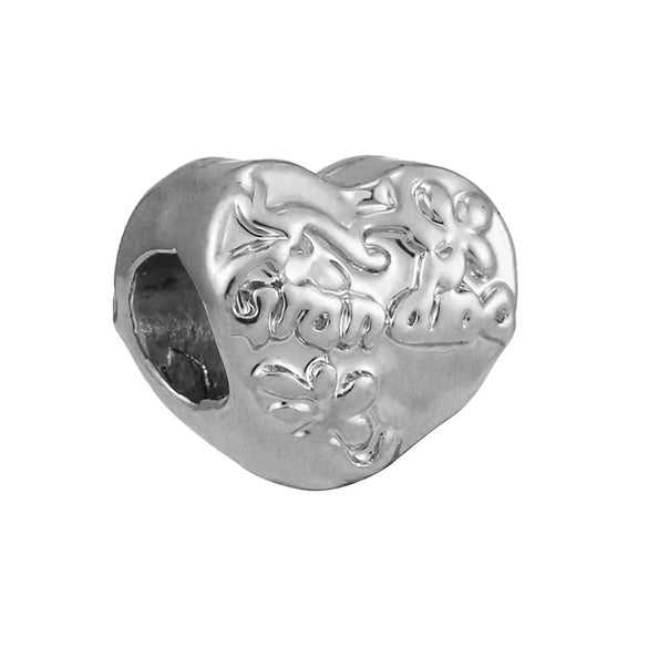 Wholesale Alloy Beaded Heart Shaped Hollow Necklace With Totem Pattern And Electroplating Treatment
