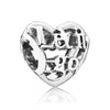 Wholesale Alloy Beaded Heart Shaped Hollow Necklace With Totem Pattern And Electroplating Treatment
