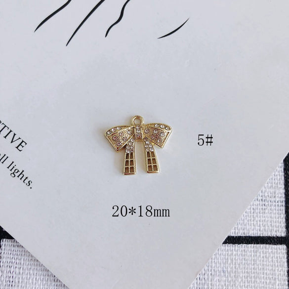 Wholesale Alloy Bear Rose Pendant Earrings Jewelry Accessories