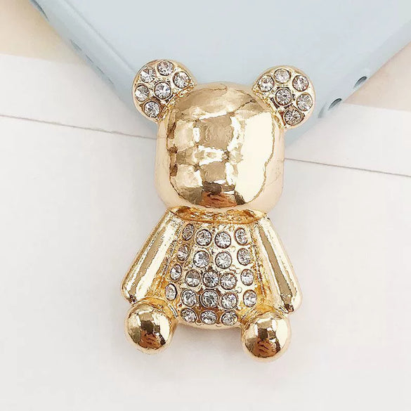 Wholesale Alloy Bear Spray Paint Jewelry And Cell Phone Shell Accessories