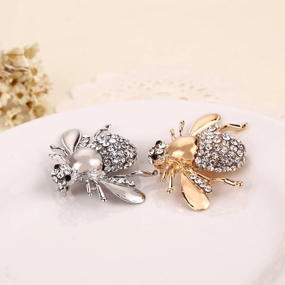 Wholesale Alloy Bee Brooch For Women Electroplated Insect Pattern Accessories