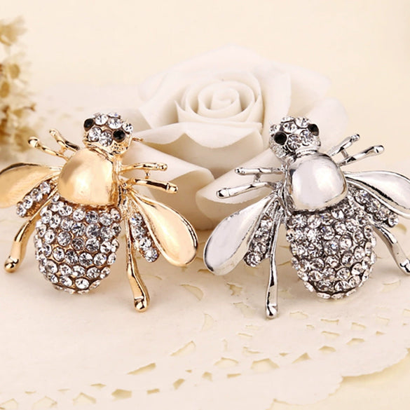 Wholesale Alloy Bee Brooch For Women Electroplated Insect Pattern Accessories