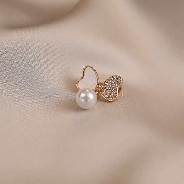 Wholesale Alloy Bow Antiexposure Brooch With Electroplating For Women Minimalist Design