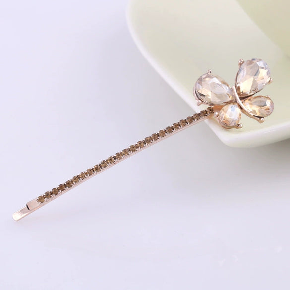 Wholesale Alloy Bow Diamond Hair Clip Jewelry For Women