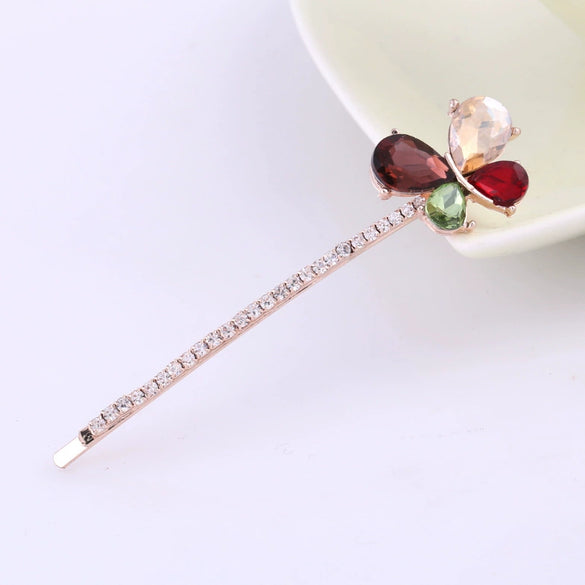 Wholesale Alloy Bow Diamond Hair Clip Jewelry For Women